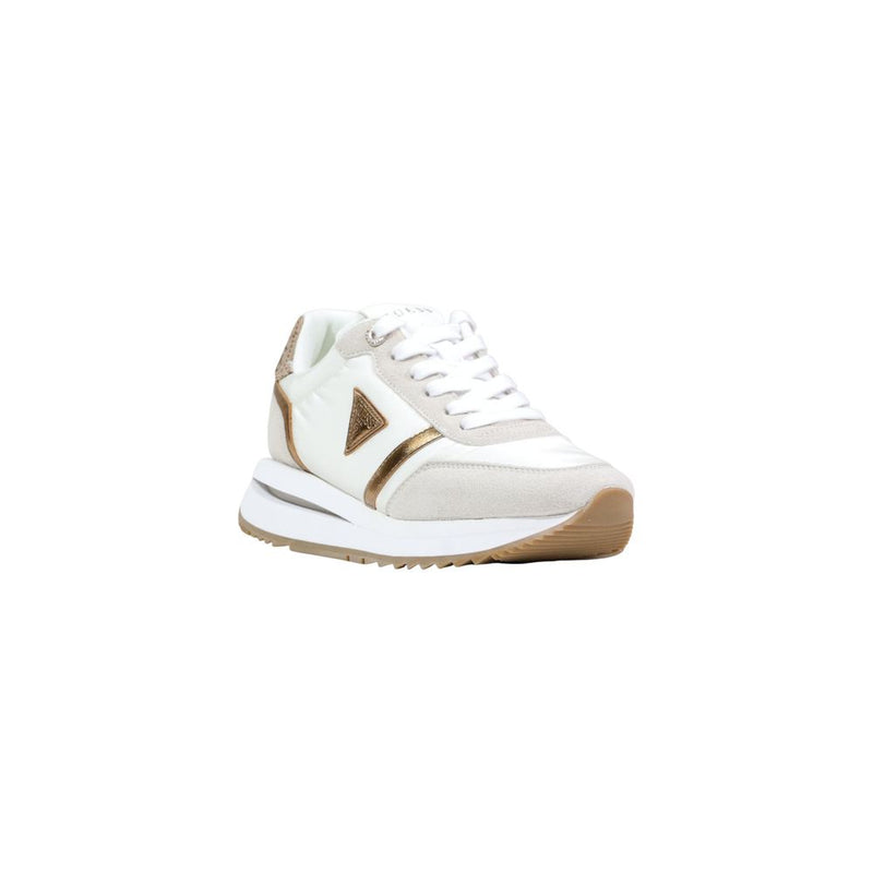 Guess FLPEAG ELE12 Beige Athletic Sneakers for Women
