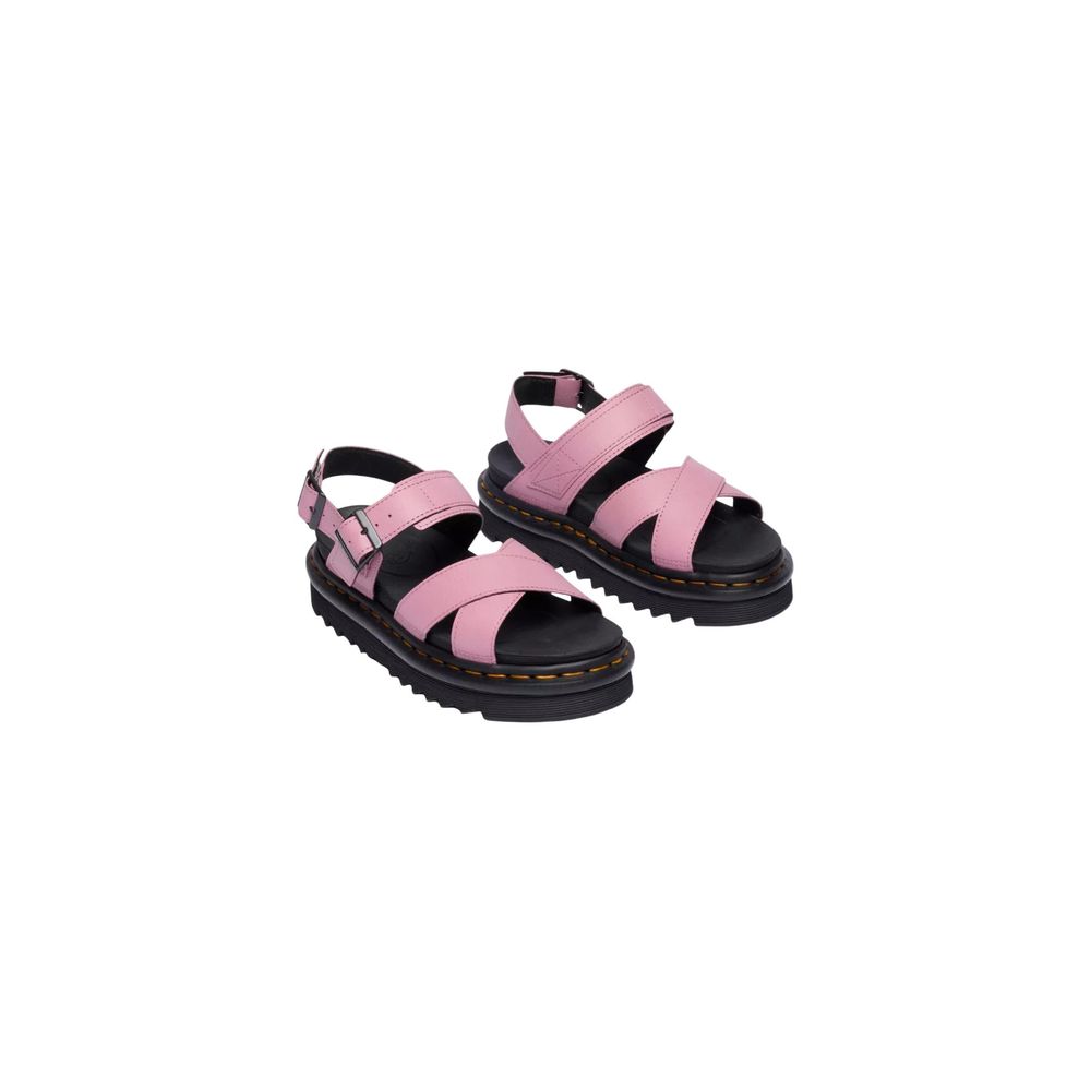 Dr. Martens Pink Leather Platform Sandals