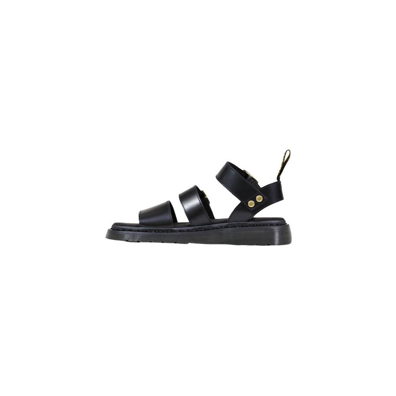 Dr. Martens Gryphon Atlas Black Leather Flat Sandals