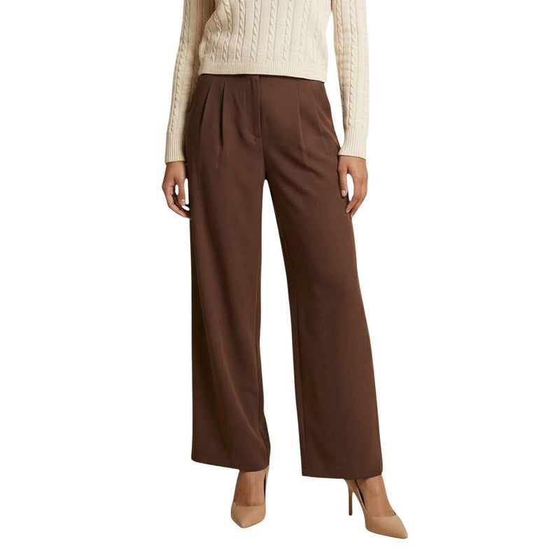 Only Onldove Life Brown Recycled Polyester Casual Pants