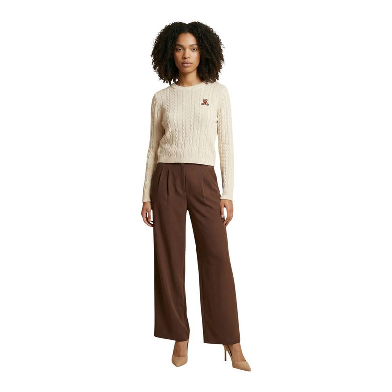 Only Onldove Life Brown Recycled Polyester Casual Pants