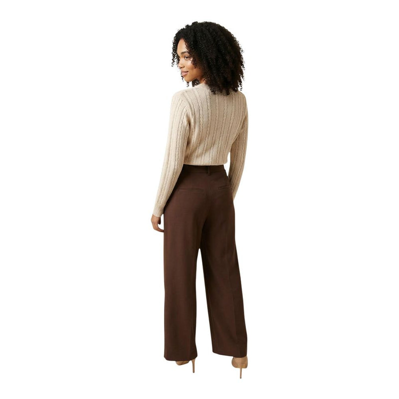 Only Onldove Life Brown Recycled Polyester Casual Pants