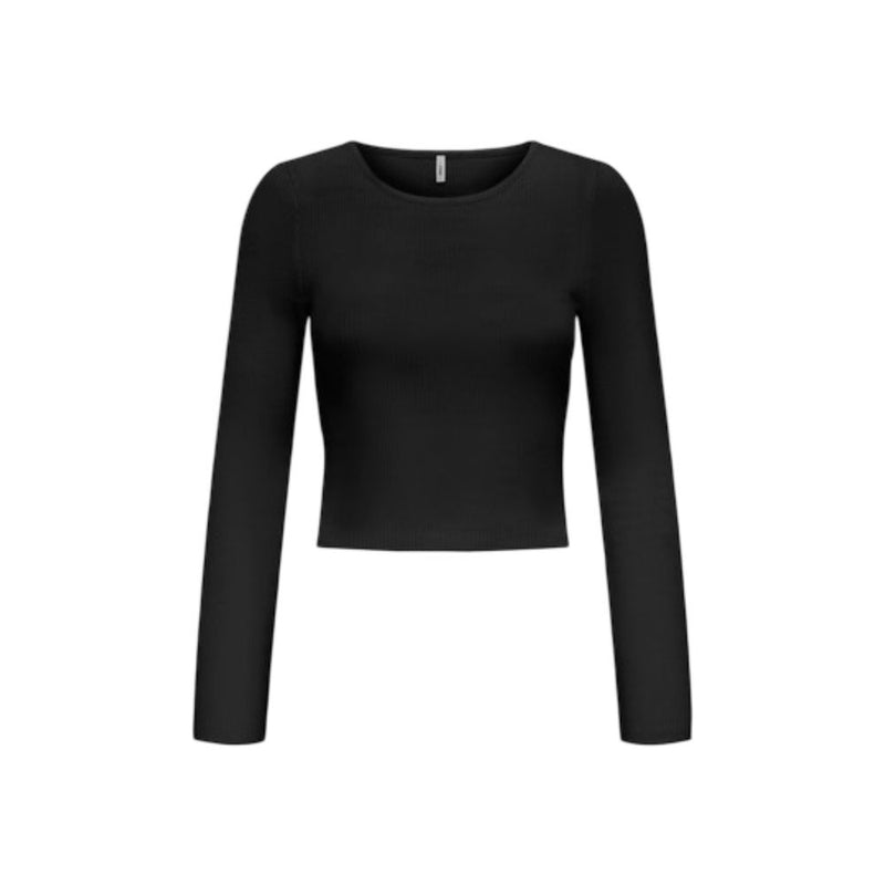 Only Black Viscose Sweatshirt - Onlmist Life Ls O-Neck