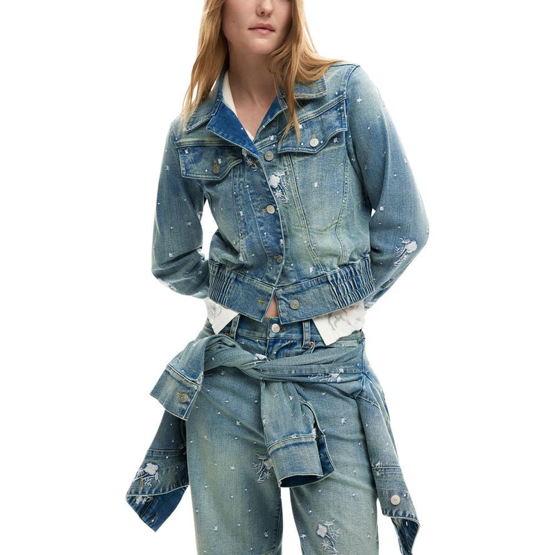 Desigual Blue CHAQ_PONY 26SWED11 Women's Denim Jacket