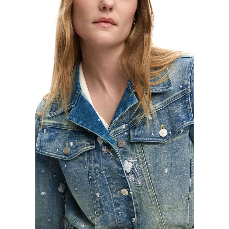 Desigual Blue CHAQ_PONY 26SWED11 Women's Denim Jacket