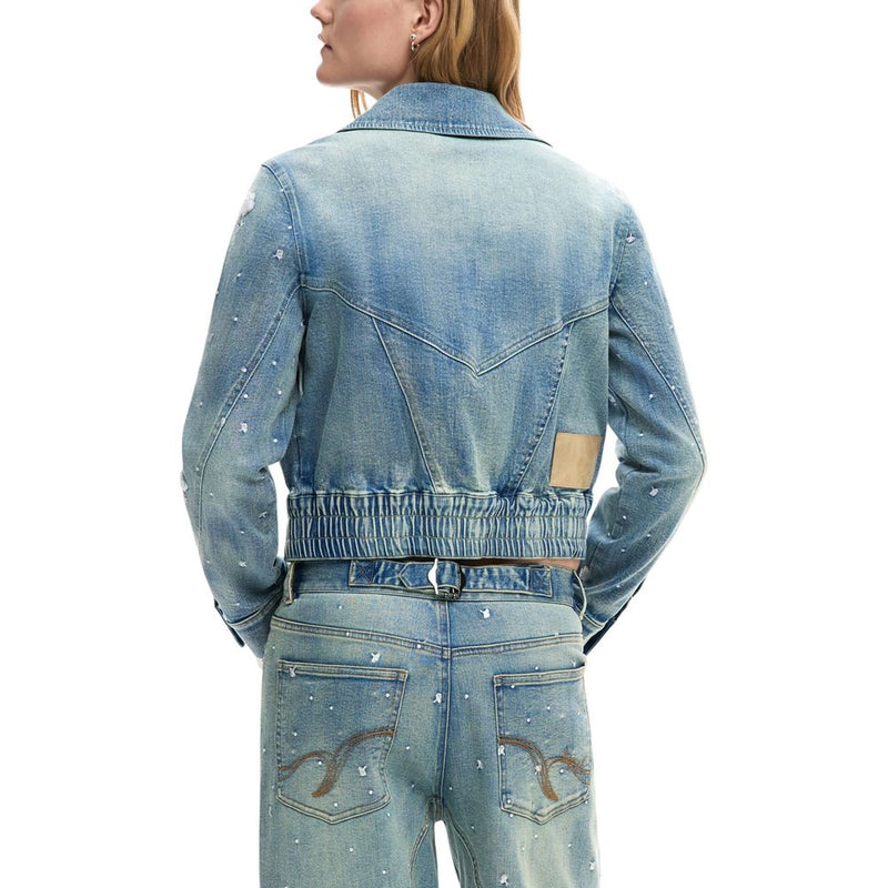 Desigual Blue CHAQ_PONY 26SWED11 Women's Denim Jacket