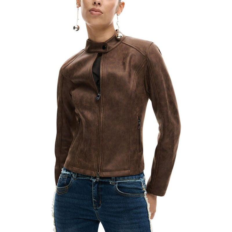 Veste Longue en Polyester Desigual CHAQ_SAND pour Femme - Marron