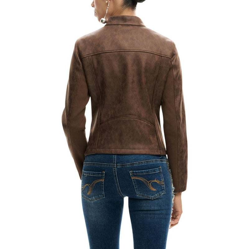 Veste Longue en Polyester Desigual CHAQ_SAND pour Femme - Marron