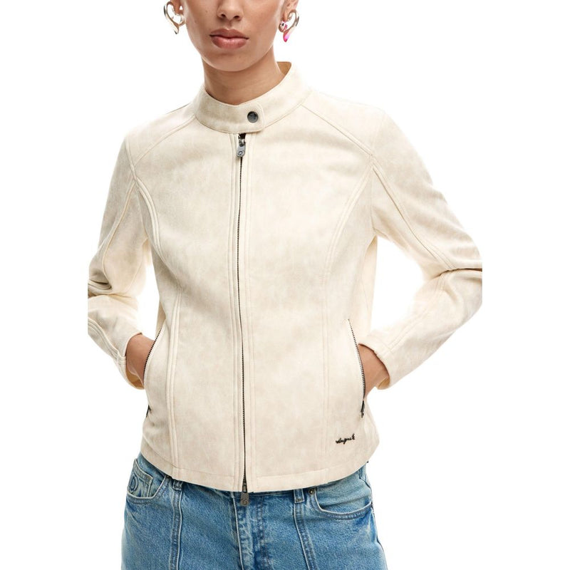 Veste Longue Beige en Polyester Desigual CHAQ_SAND 26SWEW10