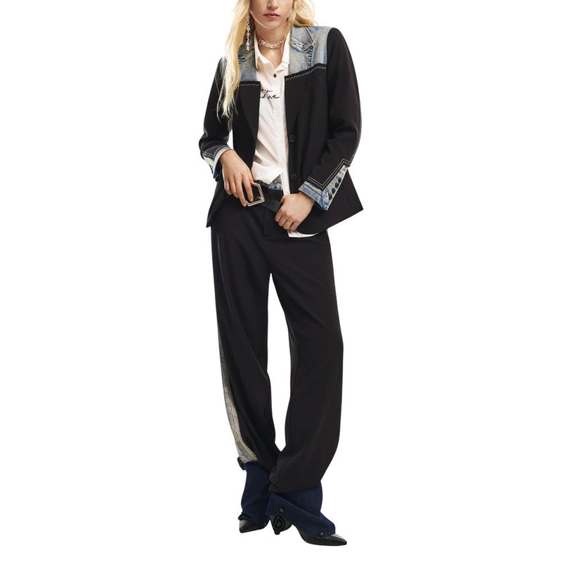 Desigual AME_LORD Black Cotton Blazer for Women
