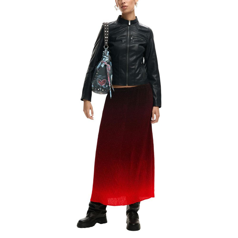 Desigual CHAQ_DANNY 26SWEW11 Black Polyurethane Leather Jacket