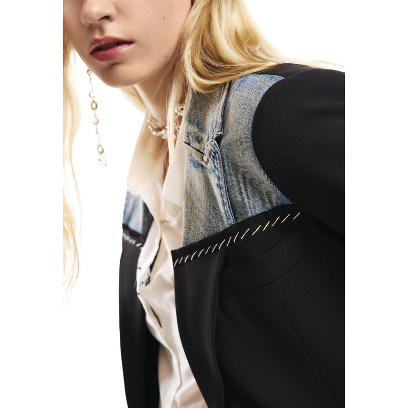 Desigual AME_LORD Black Cotton Blazer for Women