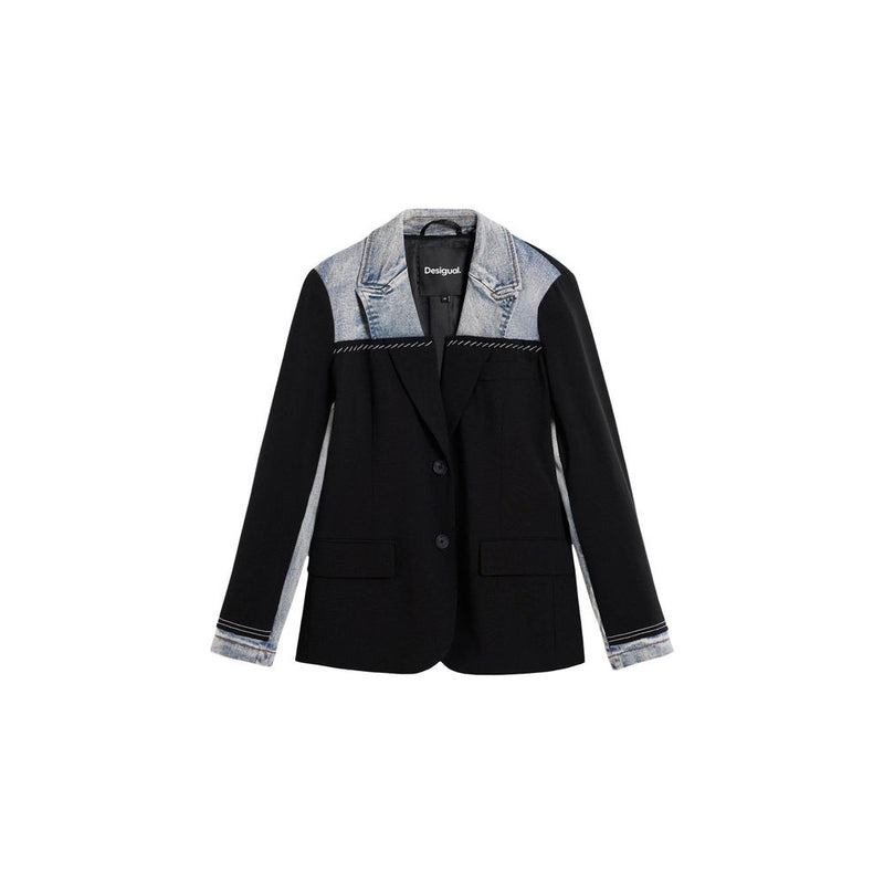 Desigual AME_LORD Black Cotton Blazer for Women
