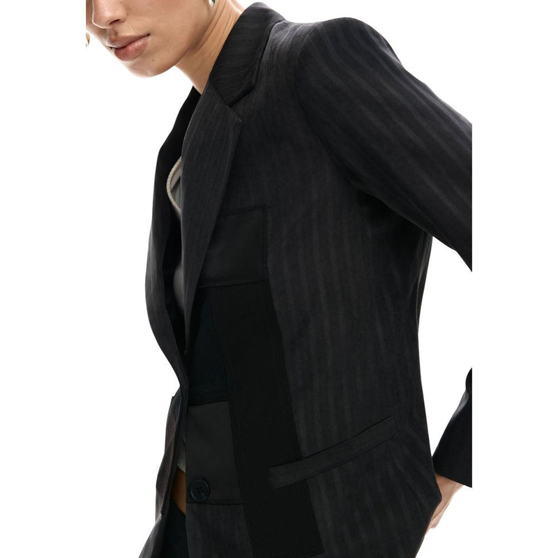 Desigual AME_CINCINNATI Gray Polyester Blazer for Women