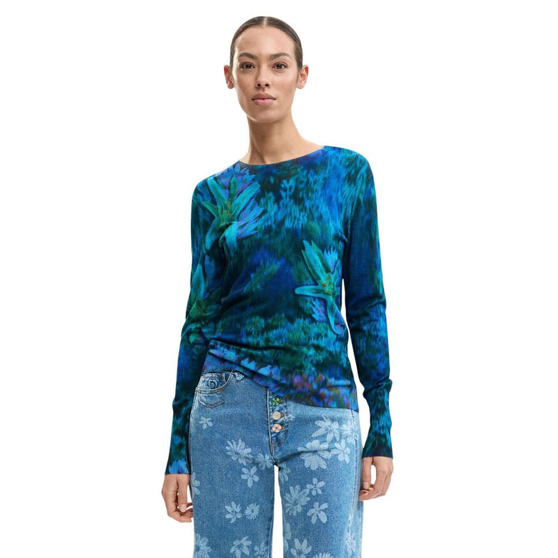 Desigual Green Viscose Sweatshirt for Women - Model 26SWJF36