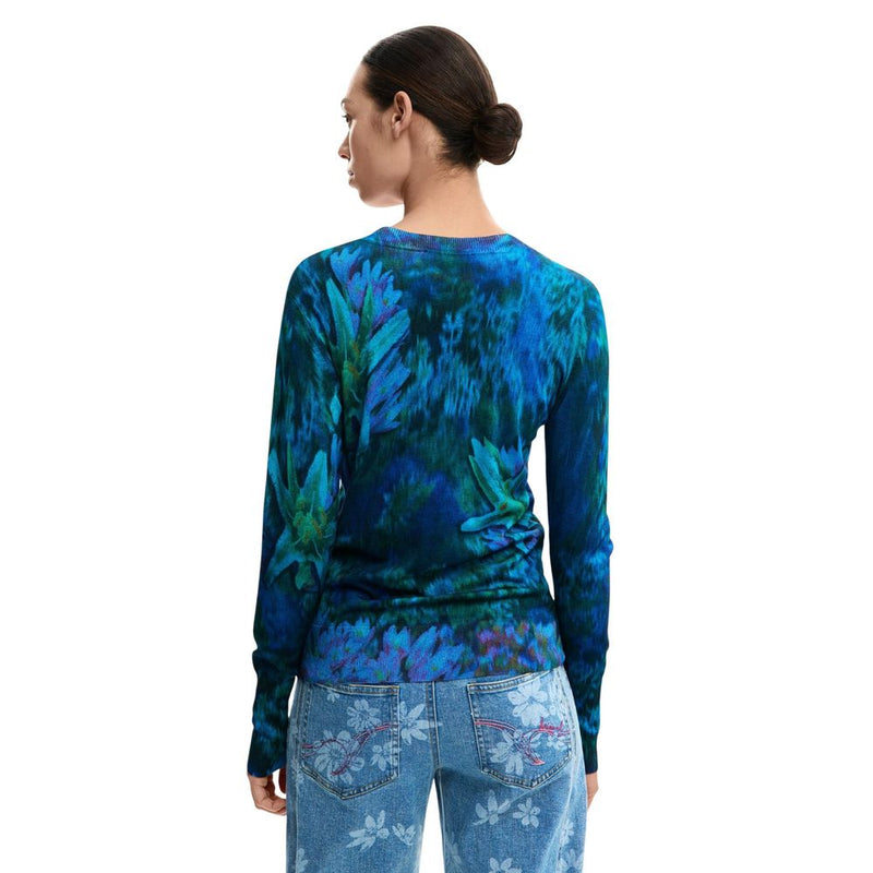 Desigual Green Viscose Sweatshirt for Women - Model 26SWJF36