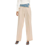 Desigual Beige Viscose Flared Pants