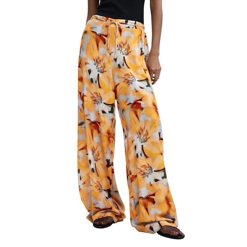 Desigual PANT_PRESTON Orange Viscose Casual Pants