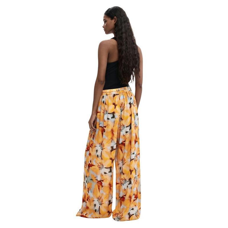 Desigual PANT_PRESTON Orange Viscose Casual Pants