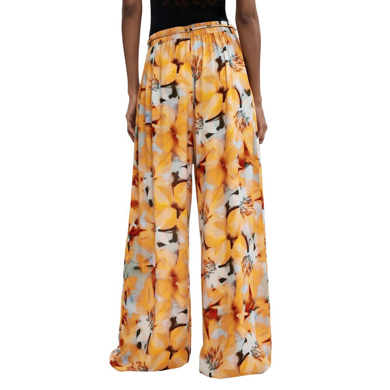 Desigual PANT_PRESTON Orange Viscose Casual Pants
