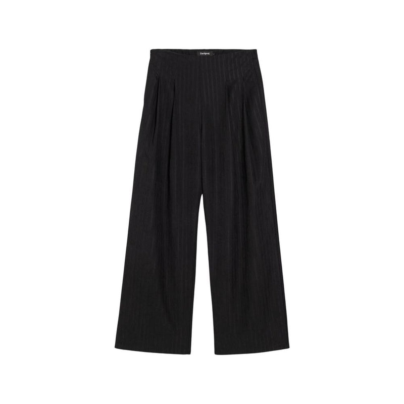 Desigual PANT_MERLI - Pantalon Noir en Polyester pour Femme