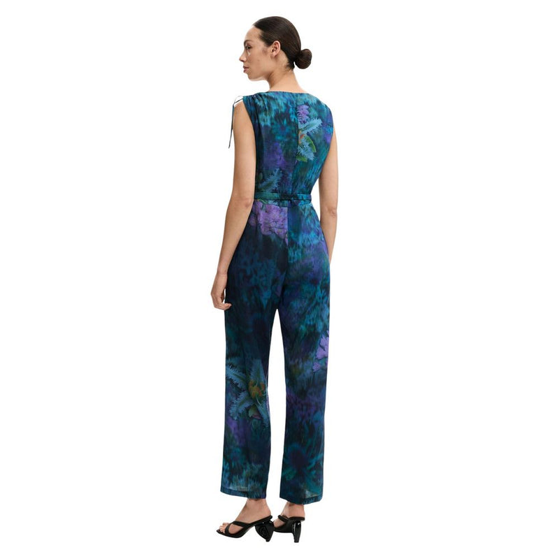 Desigual Blue Viscose Jumpsuit - Contemporary Elegance