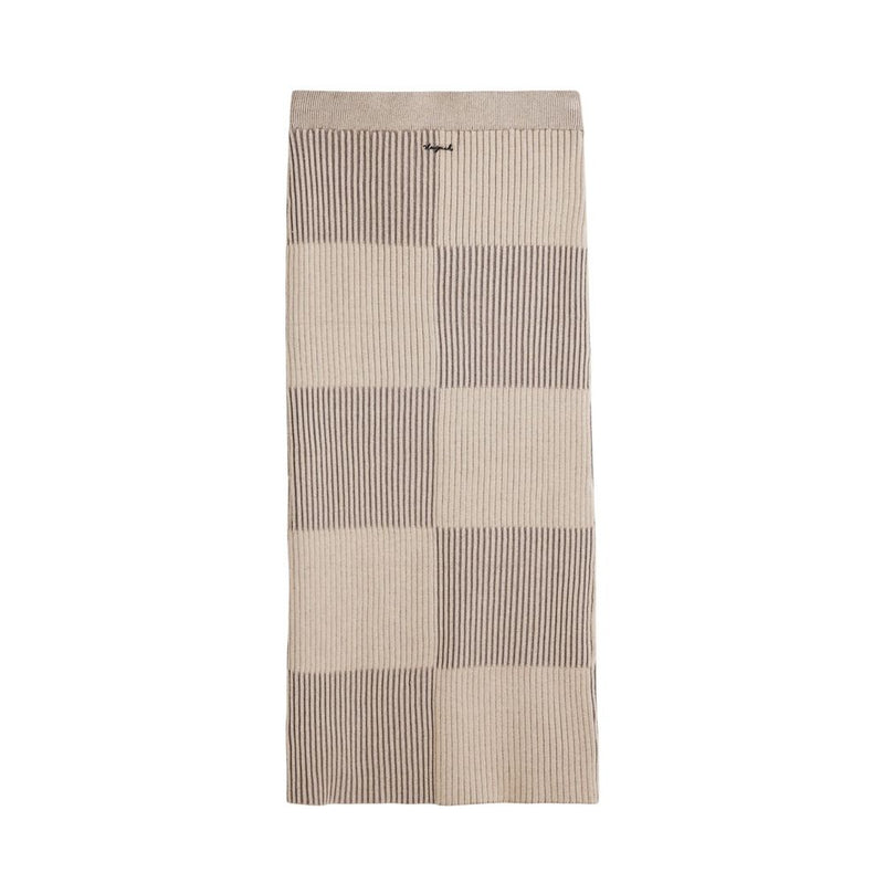 Desigual REPRIS FAL ABERFELDY Beige Viscose Long Skirt