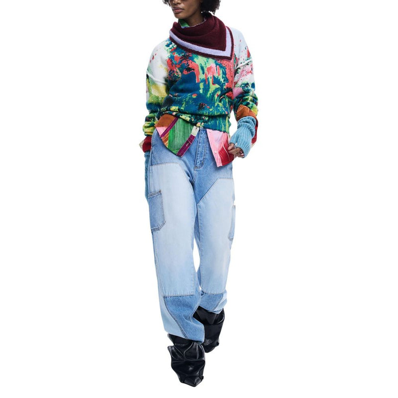 Desigual Red Marabou Sweatshirt for Women