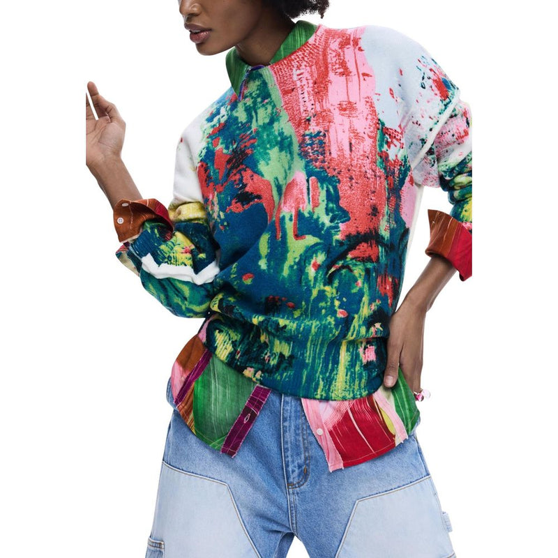 Desigual Red Marabou Sweatshirt for Women