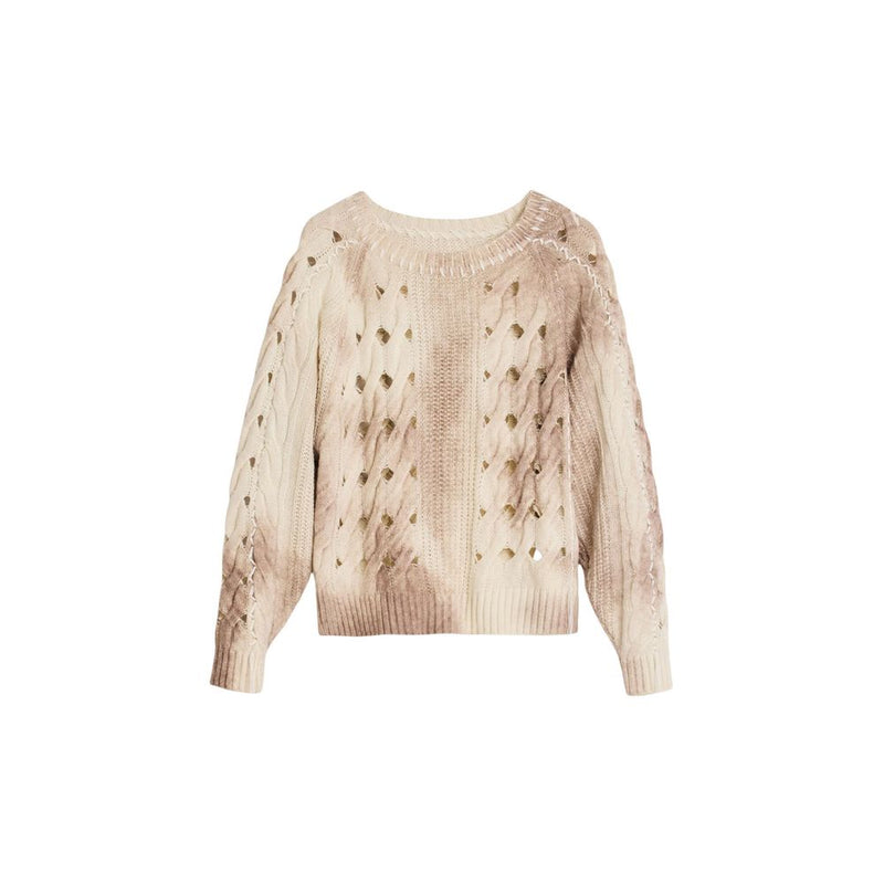 Desigual Beige Marabou Sweatshirt - Stylish & Comfortable Knitwear