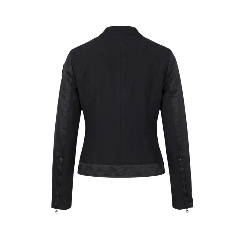Blauer Black Polyamide Biker Jacket for Women