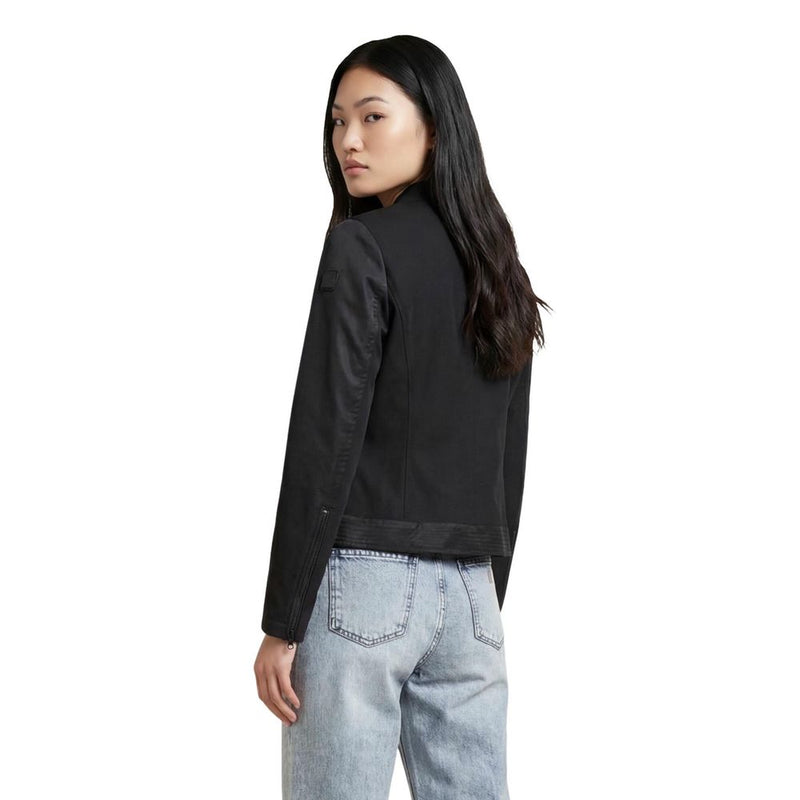 Blauer Black Polyamide Biker Jacket for Women