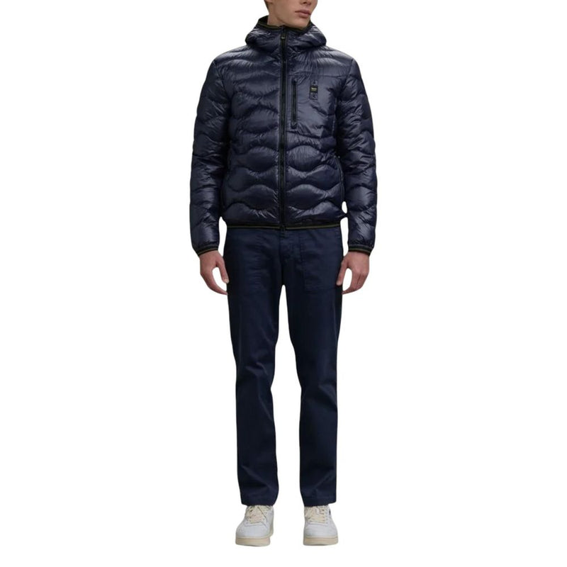 Blauer Blue Polyamide Shell Jacket for Men
