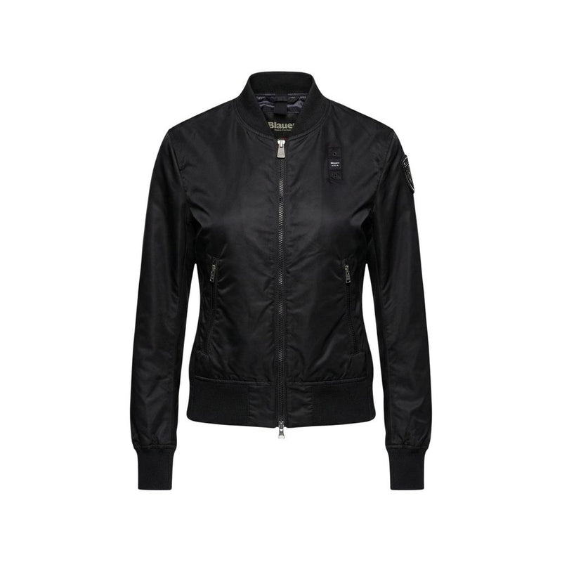 Blauer Laurie Black Polyamide Bomber Jacket for Women