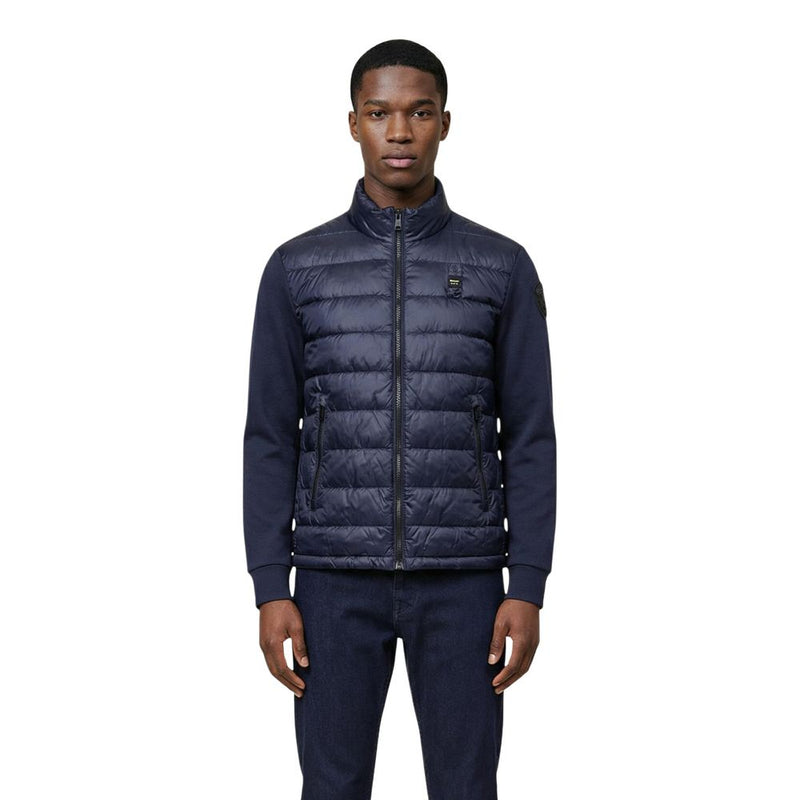 Blauer HEBRON Blue Polyamide Shell Jacket for Men