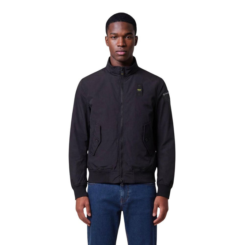 Blauer ALWIN 26SBLUC04201 Veste Bomber Noire en Polyamide
