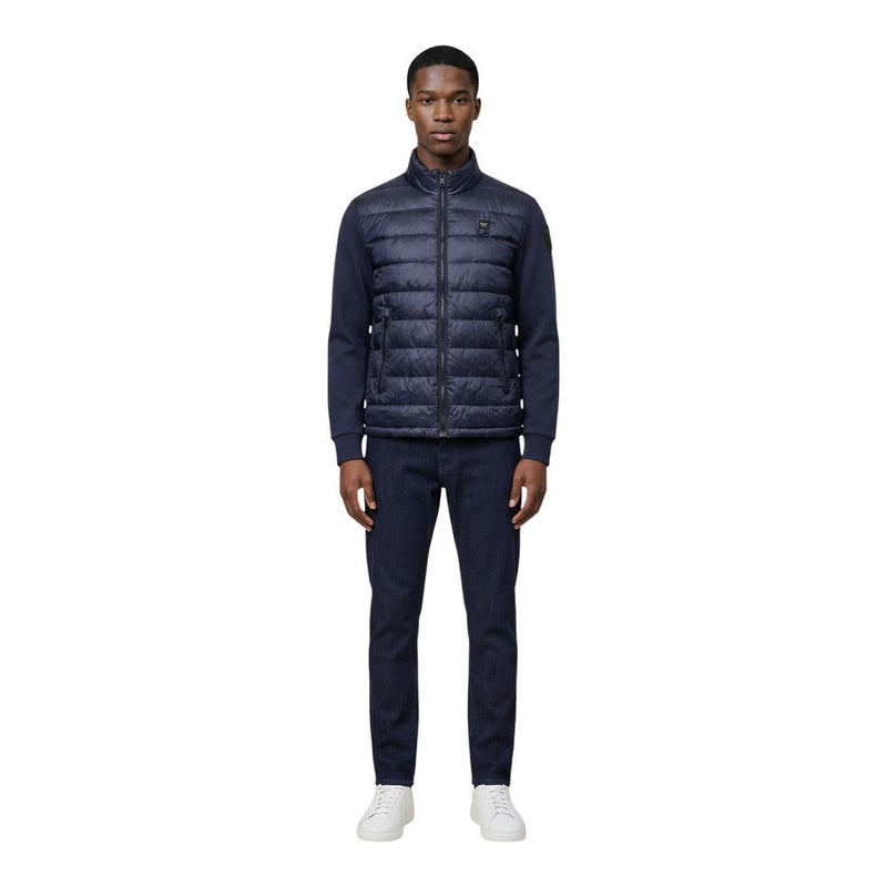 Blauer HEBRON Blue Polyamide Shell Jacket for Men