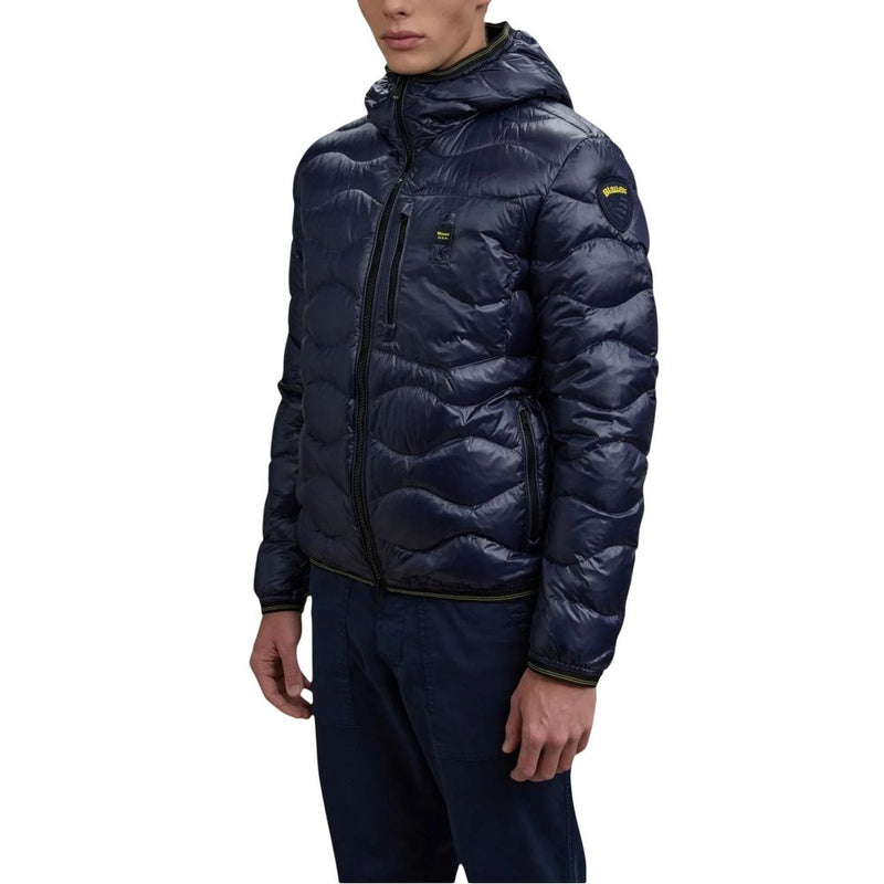 Blauer Blue Polyamide Shell Jacket for Men