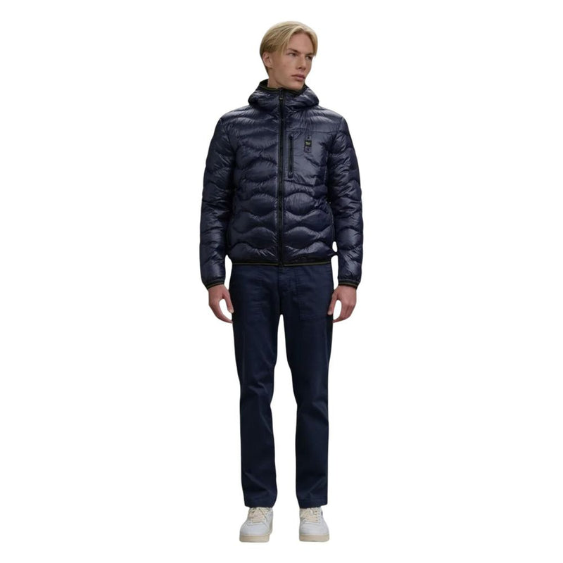 Blauer Blue Polyamide Shell Jacket for Men