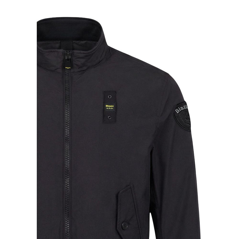 Blauer ALWIN 26SBLUC04201 Veste Bomber Noire en Polyamide
