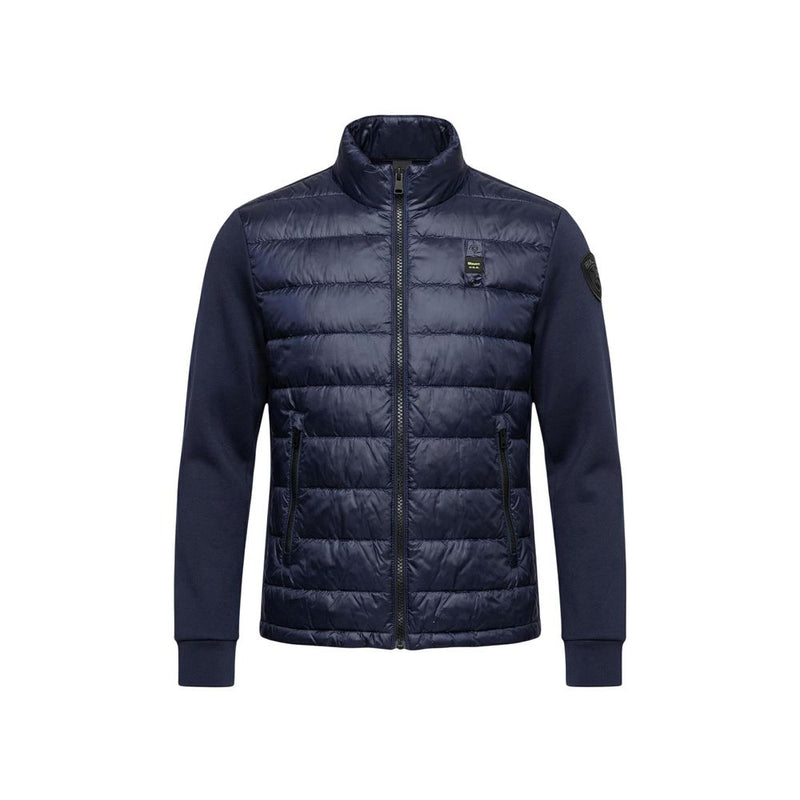 Blauer HEBRON Blue Polyamide Shell Jacket for Men