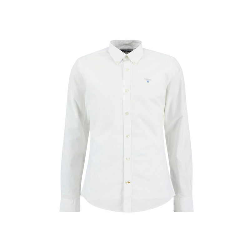 Barbour TREEPORT White Cotton Dress Shirt for Men