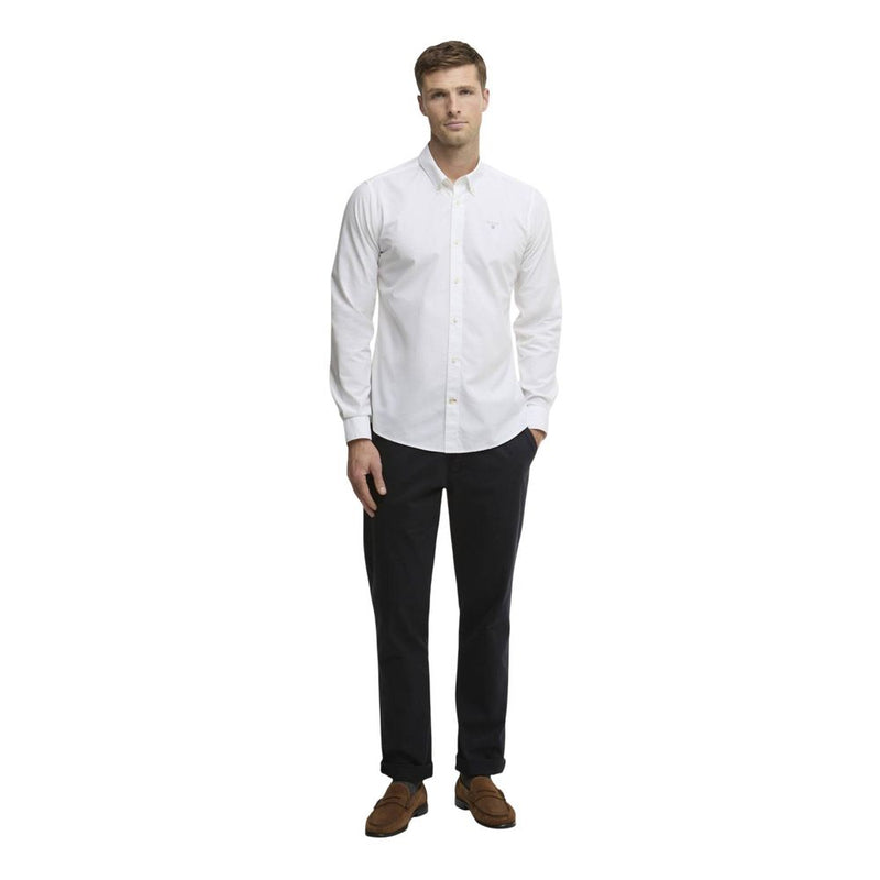 Barbour TREEPORT White Cotton Dress Shirt for Men