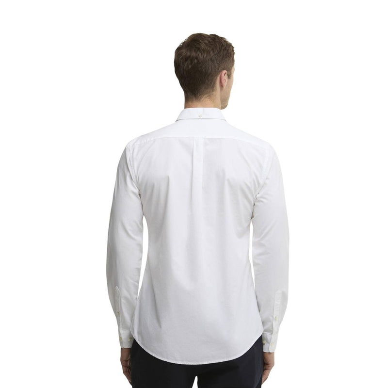 Barbour TREEPORT White Cotton Dress Shirt for Men