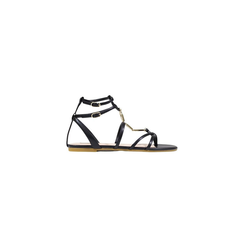 Liu Jo Black Polyethylene Flat Sandals for Women