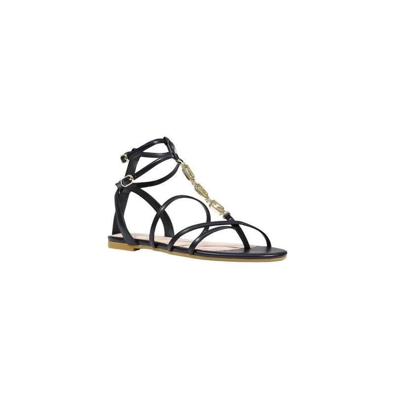 Liu Jo Black Polyethylene Flat Sandals for Women