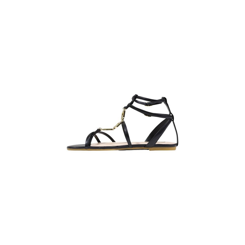 Liu Jo Black Polyethylene Flat Sandals for Women