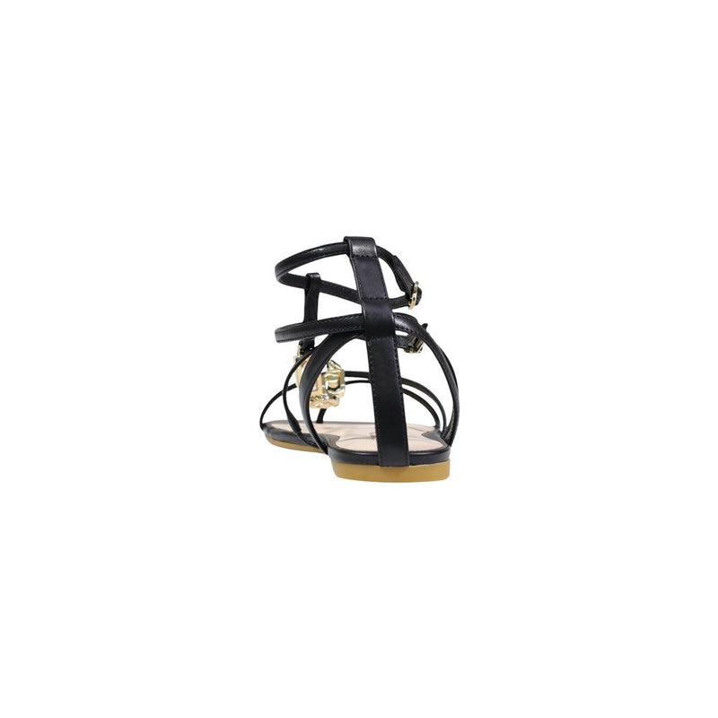 Liu Jo Black Polyethylene Flat Sandals for Women