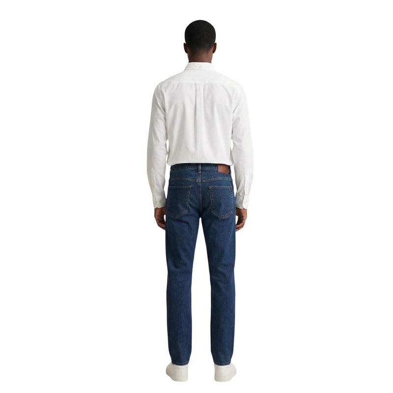 Gant White Cotton Dress Shirt for Men - Timeless Elegance
