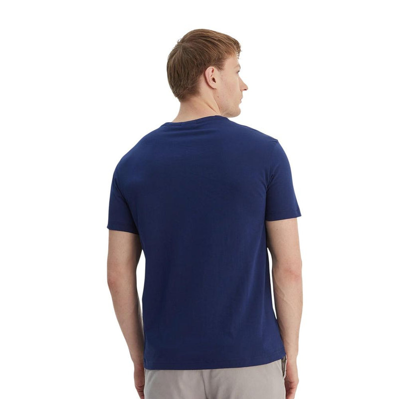 Gant Blue Cotton T-Shirt - Regular Fit for Men